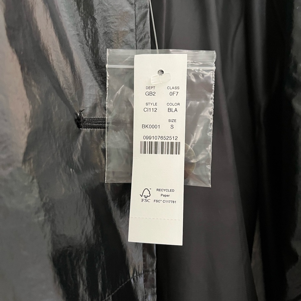J. Crew Rain or Shine Trench Coat Black Size Small NWT - Picture 8 of 9
